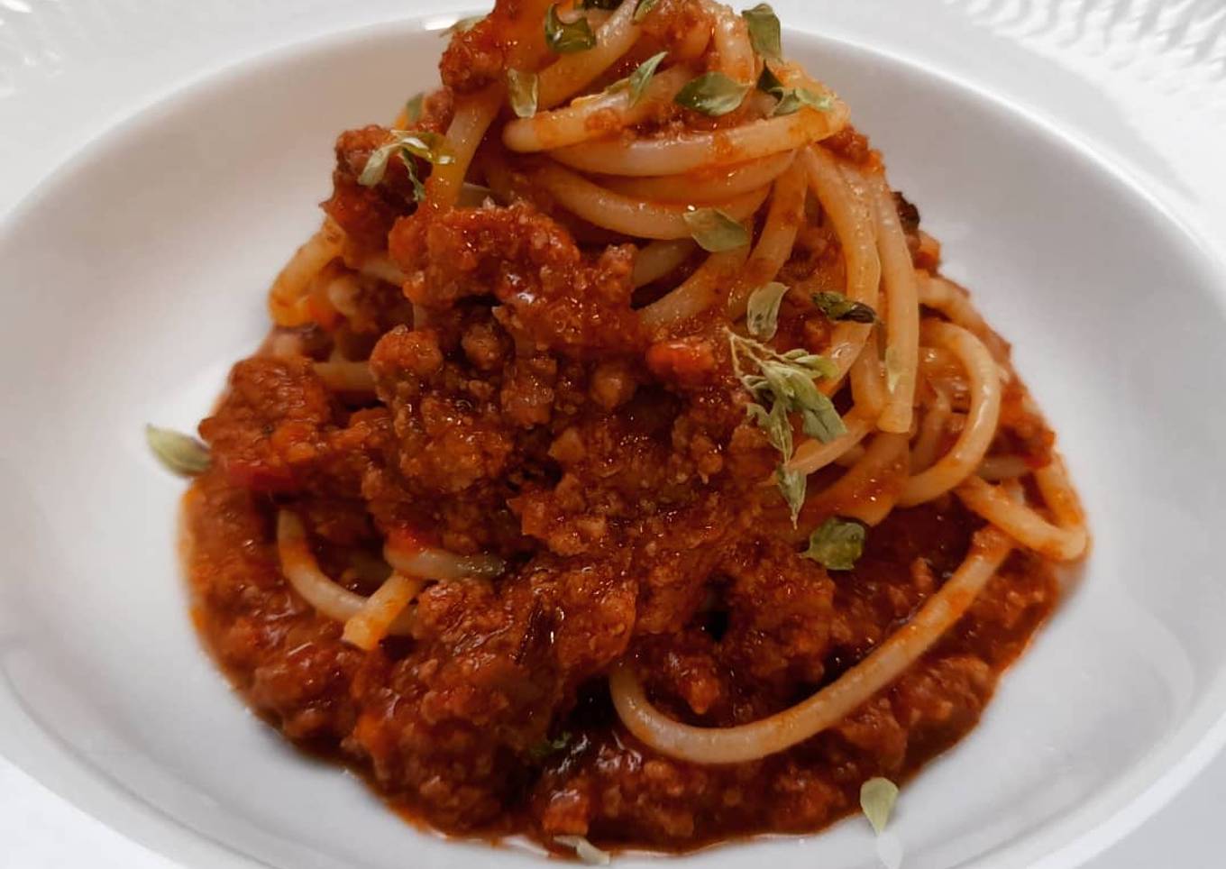 Espaguettis a la boloñesa