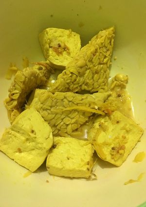 Foto resep Tahu Tempe Ungkep Bumbu Kuning