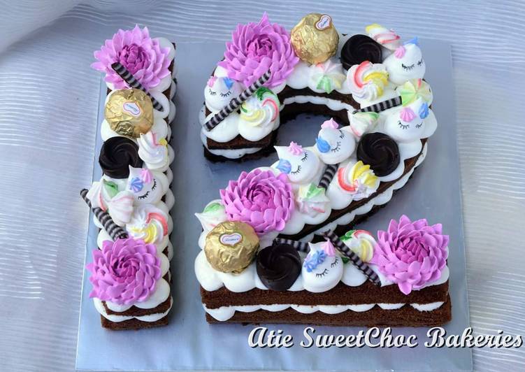 Resipi Kek Monogram Oleh Atie Sweetchocbakeries Cookpad