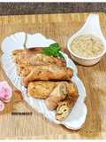 Lotus Root Chicken Spring Rolls