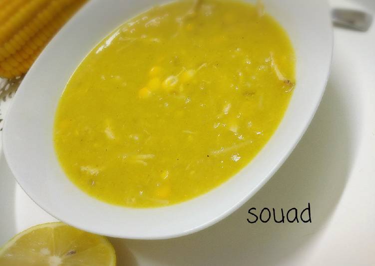 شوربة الذرة والدجاج