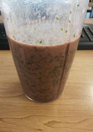A picture of Vegan health smoothie.