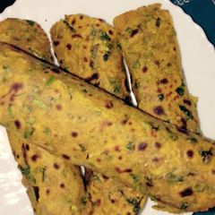A picture of Masala methi thepla.
