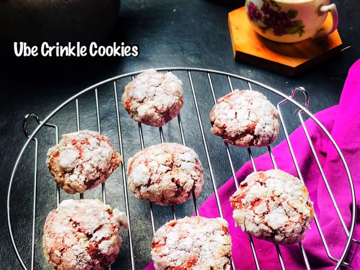 Bagaimana Membuat Ube Crinkle Cookies Anti Gagal