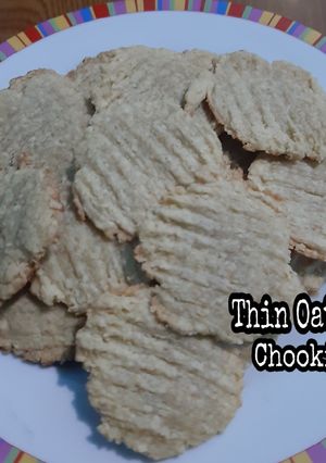 Foto resep 11. Thin oat cookies 💕