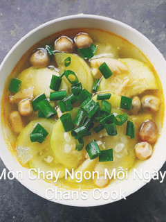 Hình của món Canh bầu chay.