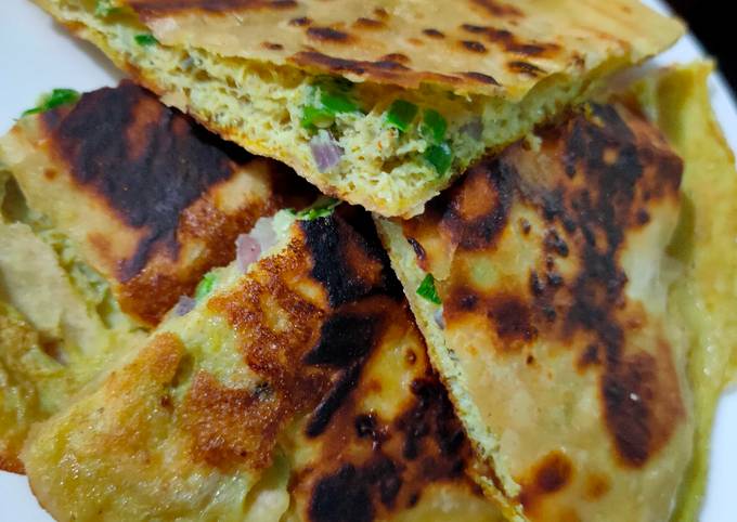 Egg stuffed paratha