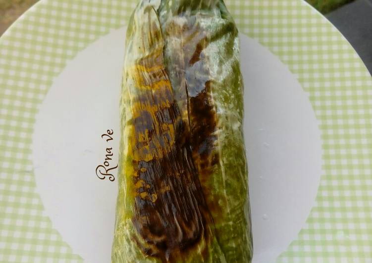 Nasi bakar tuna simple