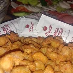 A picture of Crunchy fried prawns.