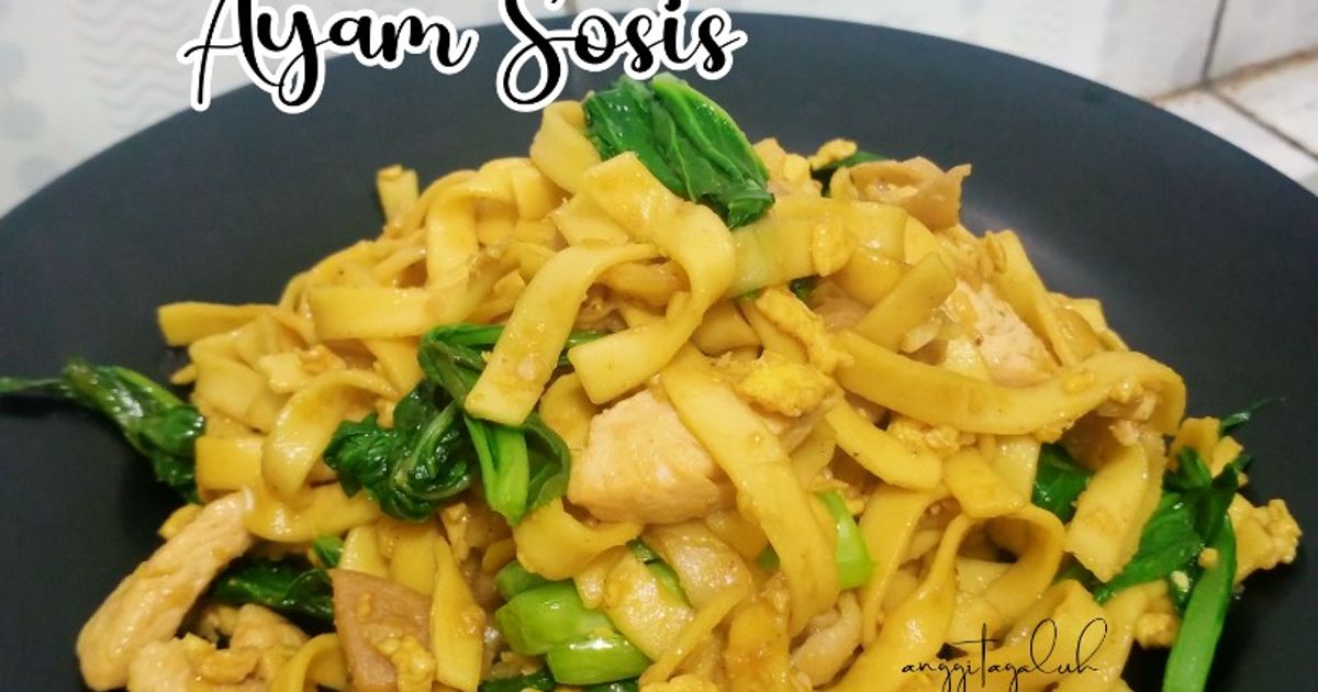 Kwetiaw Goreng Ayam Sosis