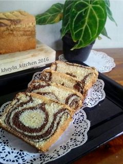 Foto resep Bolu Air 1 Telur Oil Free (tanpa minyak) aka marmer cake