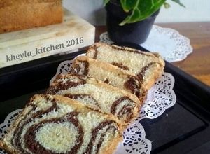 Foto resep Bolu Air 1 Telur Oil Free (tanpa minyak) aka marmer cake