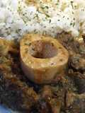 Ossobuco con arroz a la milanesa