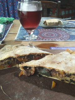 Una foto de Calzone de verduras