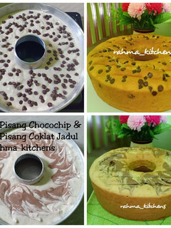 Foto resep Bolu Pisang Chocochip & Bolu Pisang Coklat Jadul 🥰