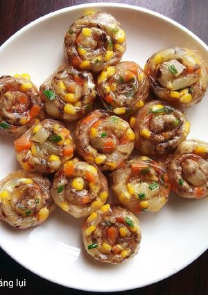 Hình của món Bánh tráng lụi.