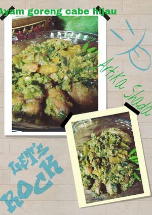 Foto resep Ayam goreng cabai hijau