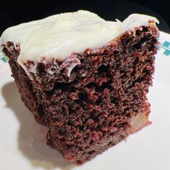 A picture of Cherry 🍒 Chocolate 🍫 Fruit Cup Cake 🍰.