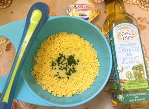 Foto resep Sweet yellow porridge mpasi 7m+ (telur jagung zucchini edamame)