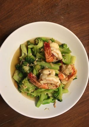 รูปของ กุ้งผัดบลอคโคลี่