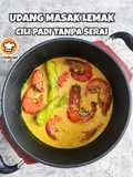 Udang Masak Lemak Cili Padi Tanpa Serai