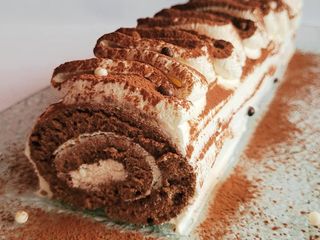 Bûche roulée façon tiramisu