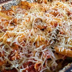 A picture of Eggplant Parmesan Casserole.