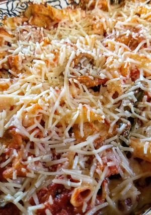 A picture of Eggplant Parmesan Casserole.