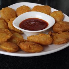 A picture of Raw Banana Bhajji.