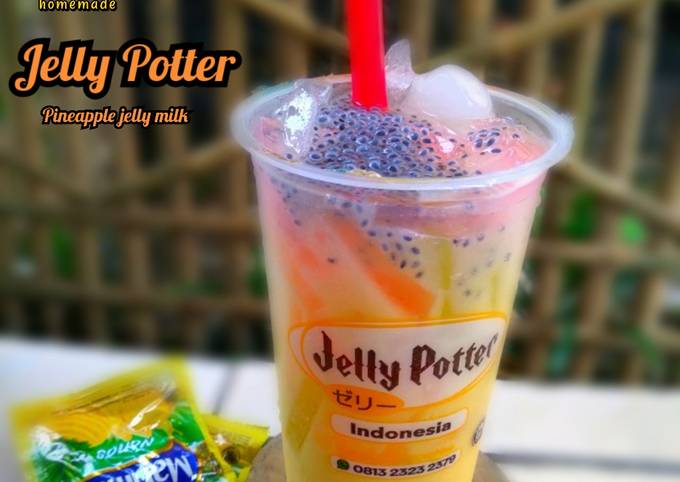 #Jelly Potter kw-pineapple jelly milk