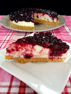 Una foto de Tarta de queso y chocolate blanco