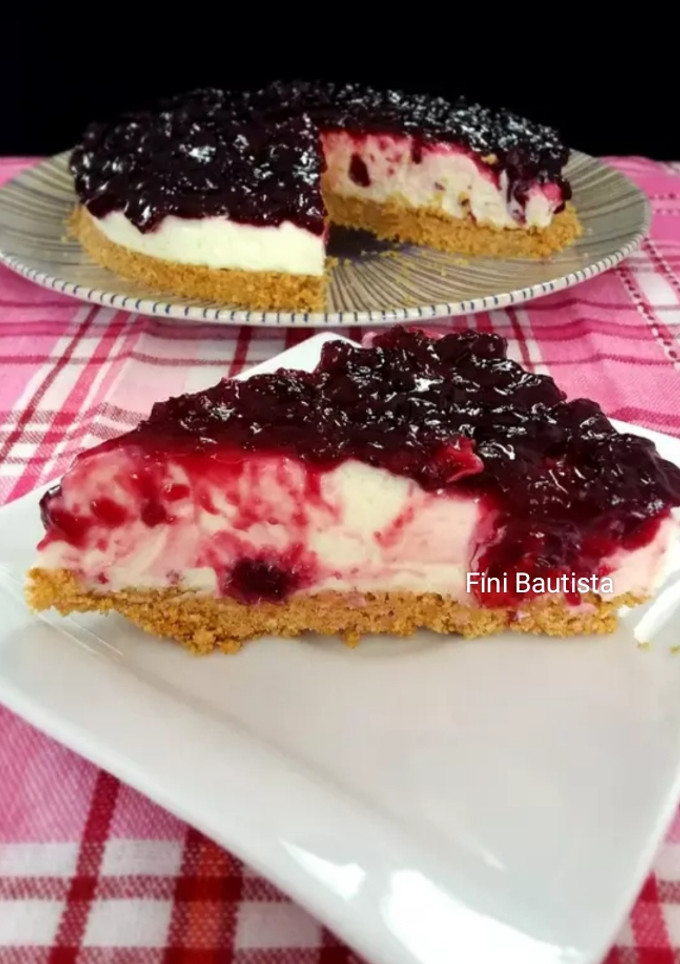 Una foto de Tarta de queso y chocolate blanco