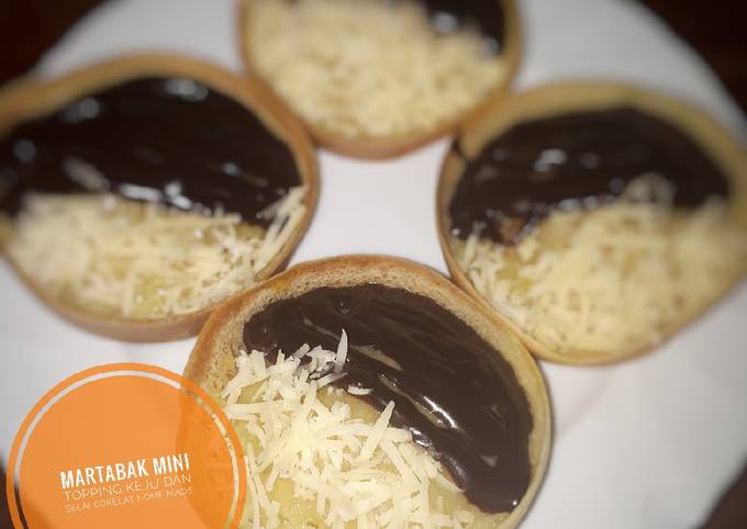 Martabak mini topping keju dan selai coklat homemade