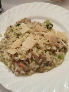 Una foto de Risotto de brócoli y setas
