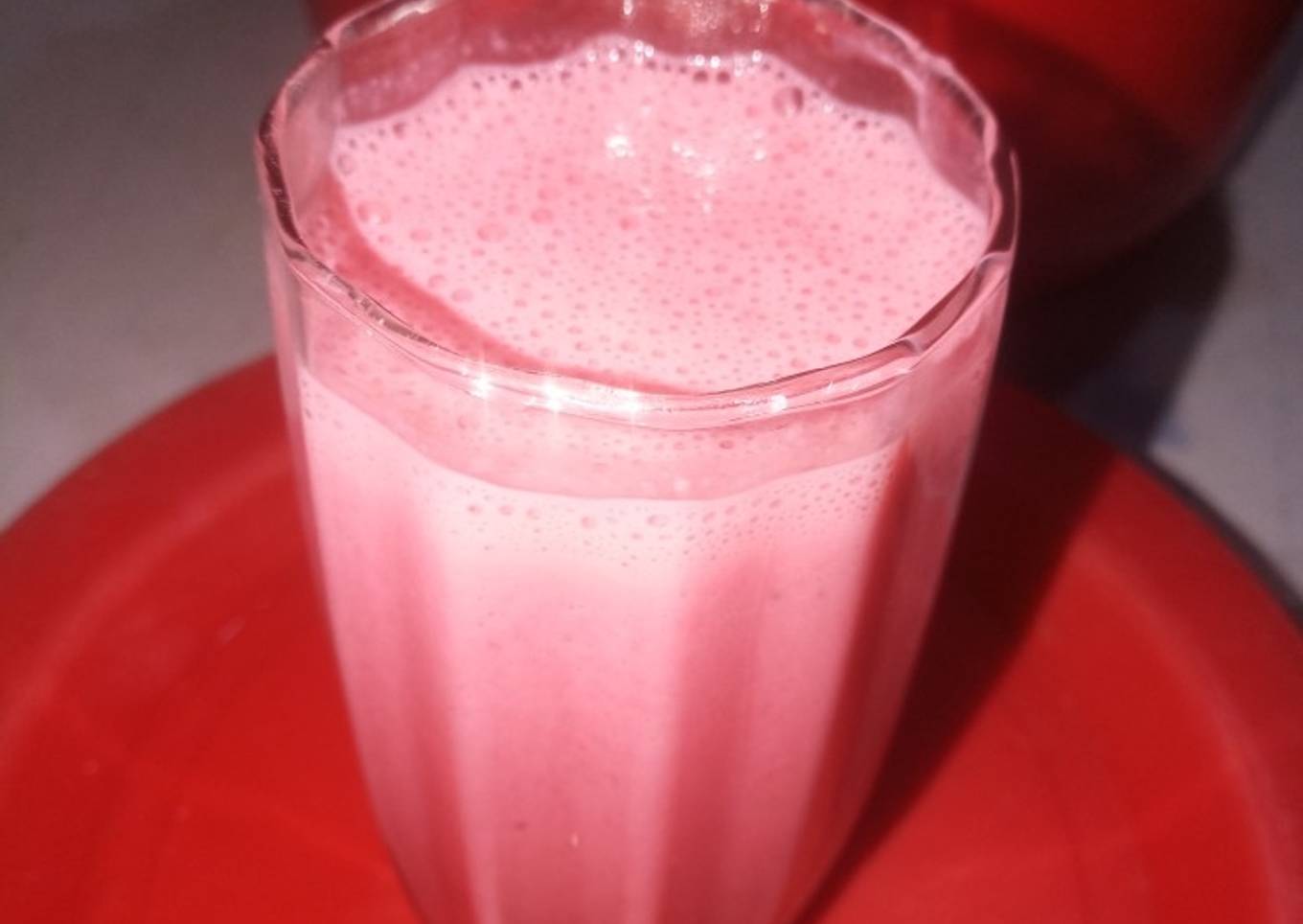 Strawberry milkshake