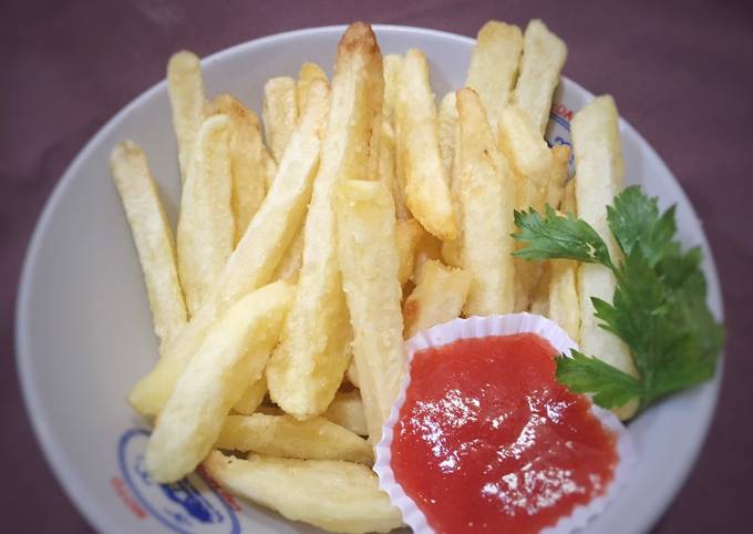 Resep: Kentang goreng crispy ala kafe Istimewa