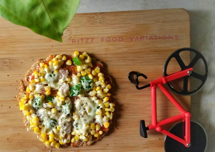 Step-by-Step Guide to Prepare Speedy Oats and wheat flour pizza crust on tawa