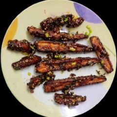 A picture of Crispy honey chilli baby corn.