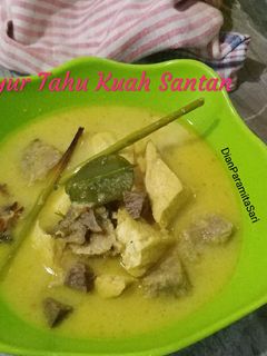 Foto resep Sayur Tahu Kuah Santan