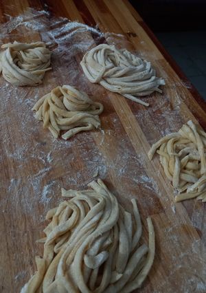 Una foto de Fideos caseros