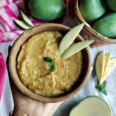 A picture of Raw mango chutney.