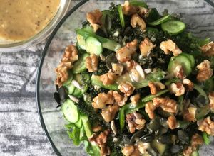 Hình của món Salad rong nho sốt mù tạt mật ong.