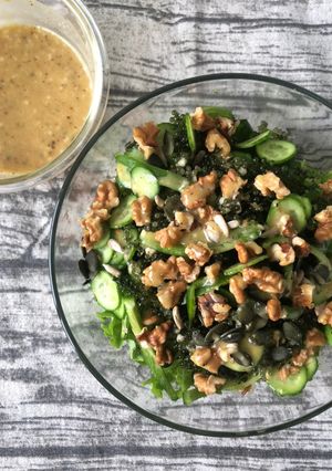Hình của món Salad rong nho sốt mù tạt mật ong.