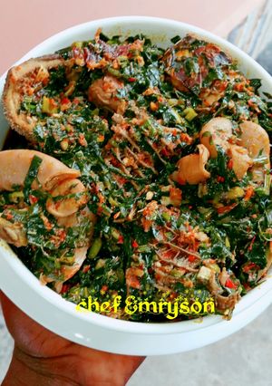 A picture of Vegetable soup.