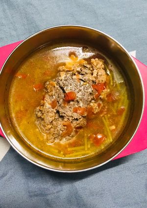 Hình của món Ăn dặm: Bún riêu cua (phiên bản mì somen).