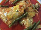 Asam padeh ikan emas+ kacang panjang