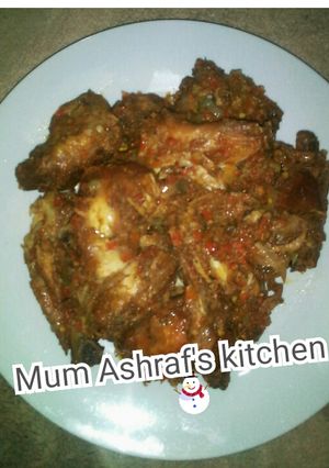A picture of Peppered chicken.