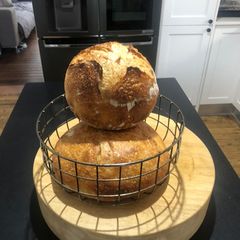 A picture of 24 hour sour dough so easy.