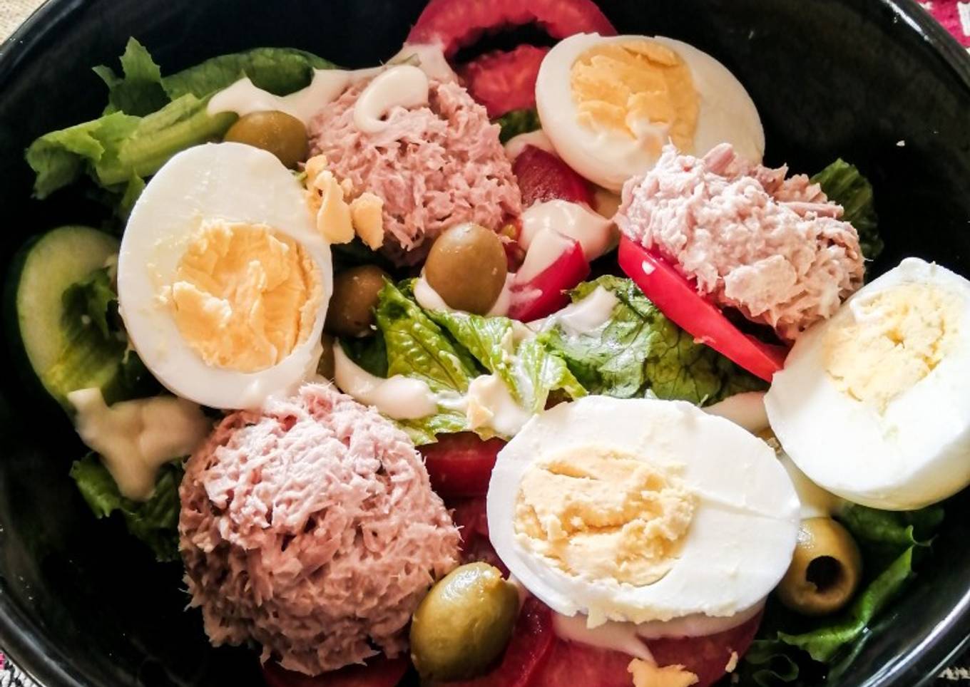 Ensalada de tuna con huevo🥗