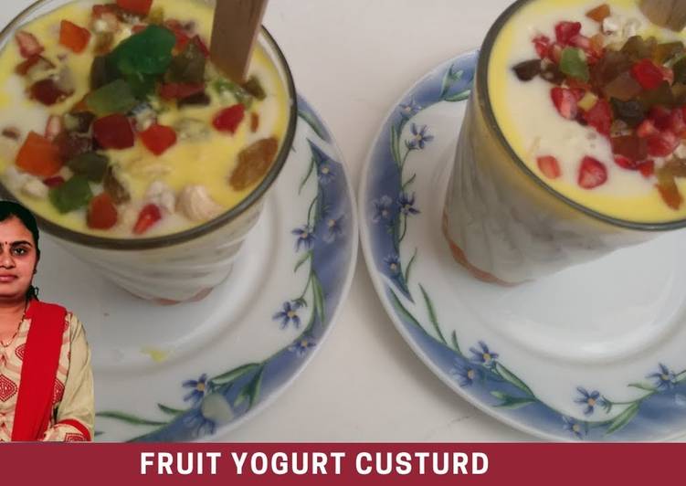 How to Make Appetizing Fruit Yogurt Custard